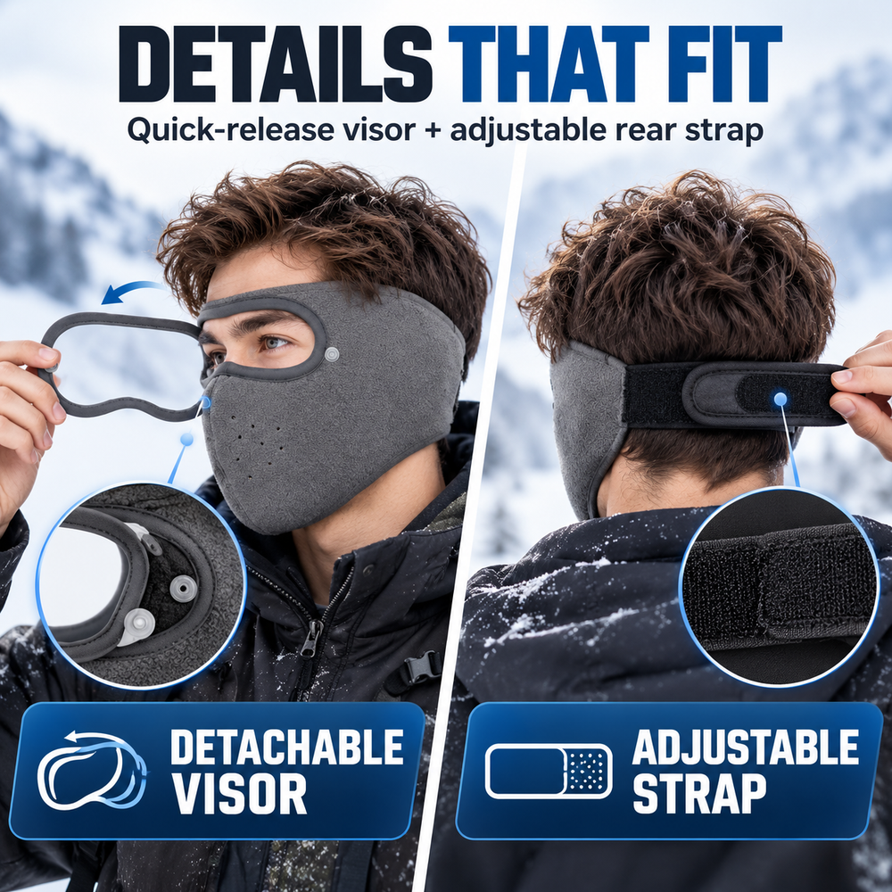 Riding mask product view