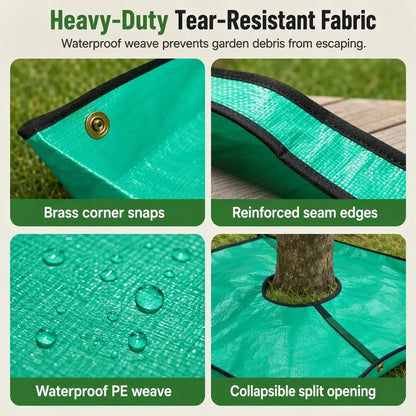 Garden Leaf Collection Mat with Center Hole - Image 5