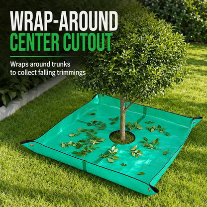 Garden Leaf Collection Mat with Center Hole - Image 4