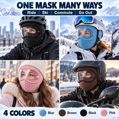 Windproof Fleece Full Face Shield - Image 7