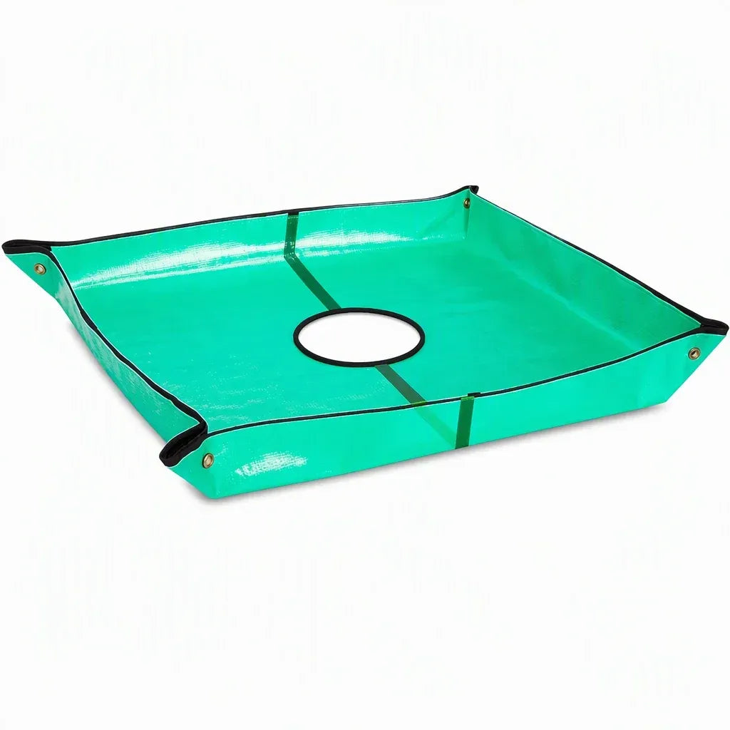 Garden Leaf Collection Mat with Center Hole - Image 7