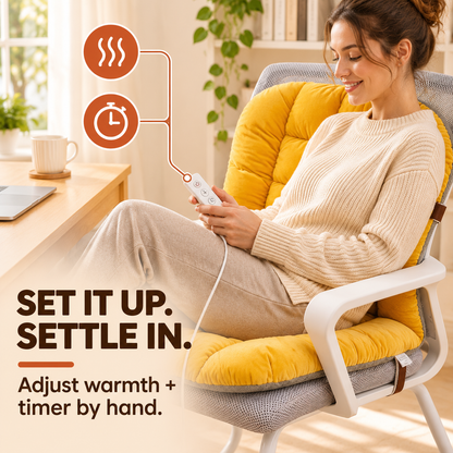 Plush Heated Chair Cushion - Image 5