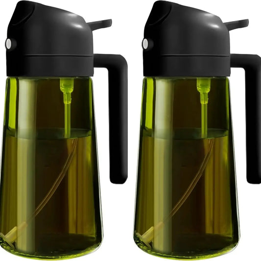 2-in-1 Light-Blocking Glass Oil Sprayer & Dispenser - Image 1